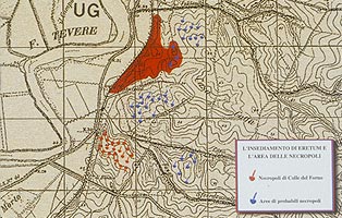 L'insediamento di Eretum e l'area della Necropoli.