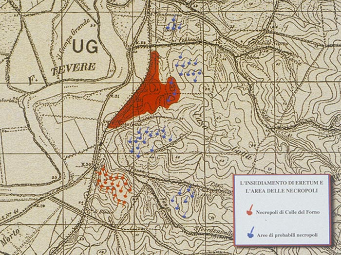 L'insediamento di Eretum e l'area della Necropoli.