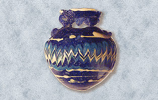Aryballos in pasta vitrea. Fara in Sabina, Museo Civico Archeologico.