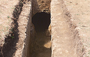 Il dromos della tomba monumentale XXXI.